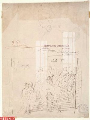 File tranh gốc PSD Tranh sơn dầu phương tây tổng hợp STS61265 còn nguyên layer