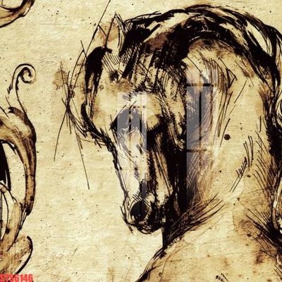 File gốc Tranh sơn dầu phương tây tổng hợp STS6146 (vector) cho in ấn