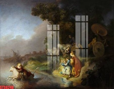 File ảnh Tranh sơn dầu phương tây tổng hợp STS6248 (gốc) in standee