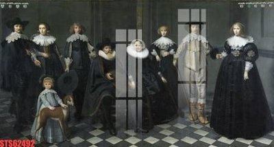 File ảnh Tranh sơn dầu phương tây tổng hợp STS62492 (gốc) in decal dán tường