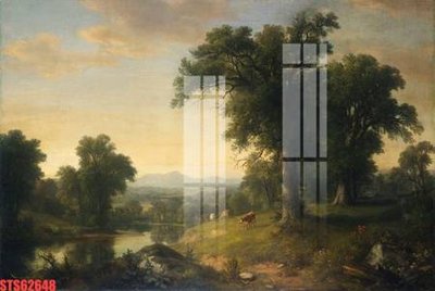 File gốc Tranh sơn dầu phương tây tổng hợp STS62648 (vector) cho in ấn