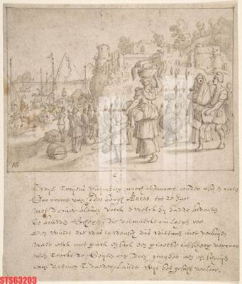 File gốc Tranh sơn dầu phương tây tổng hợp STS63203 (vector) cho in ấn