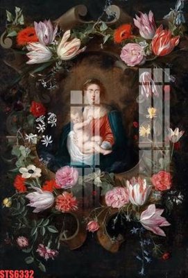 File in trần Tranh sơn dầu phương tây tổng hợp STS6332 (bản gốc 3D) sống động