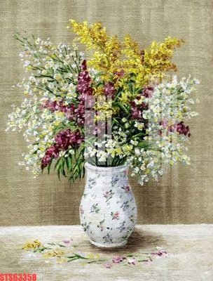 File gốc Tranh sơn dầu phương tây tổng hợp STS63358 (in mica) cắt laser