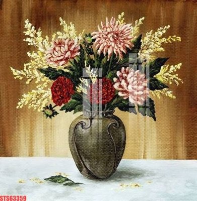 Hình ảnh file gốc in trần nhà Tranh sơn dầu phương tây tổng hợp STS63359