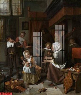 File gốc Tranh sơn dầu phương tây tổng hợp STS63931 (trang trí) cho phòng khách