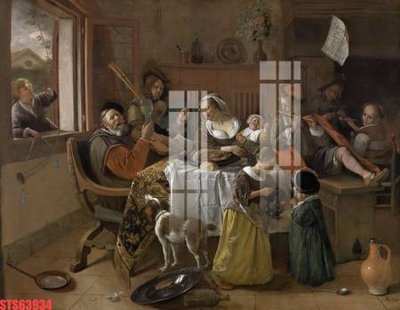 File gốc Tranh sơn dầu phương tây tổng hợp STS63934 (trang trí) phòng làm việc