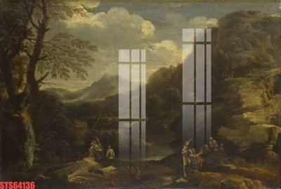 File in ấn Tranh sơn dầu phương tây tổng hợp STS64136 (bản gốc) sắc nét