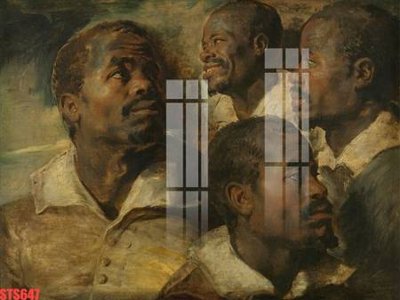 File gốc Tranh sơn dầu phương tây tổng hợp STS647 (vector) cho in ấn