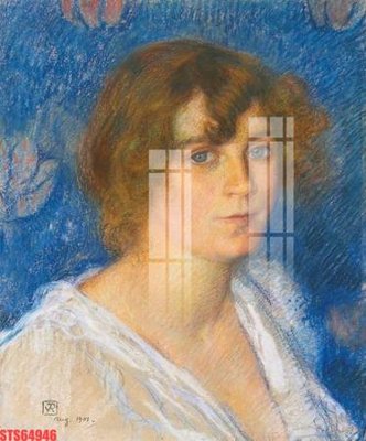 File in trần Tranh sơn dầu phương tây tổng hợp STS64946 (file gốc) hoa văn 3D