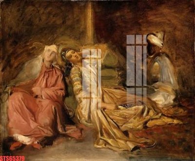 File tranh in trần 3D Tranh sơn dầu phương tây tổng hợp STS65379 (ảnh gốc)