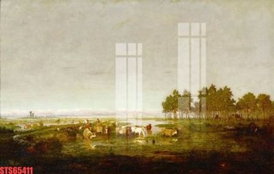 Download file gốc Tranh sơn dầu phương tây tổng hợp STS65411 (in mica) trang trí