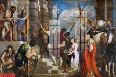 Download file gốc Tranh sơn dầu phương tây tổng hợp STS65560 (in lụa) hoa lá