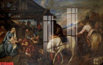 File tranh Tranh sơn dầu phương tây tổng hợp STS65606 (gốc) chủ đề thành phố