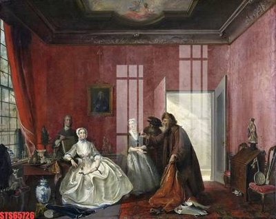 File tranh Tranh sơn dầu phương tây tổng hợp STS65726 (bản gốc) treo phòng ăn