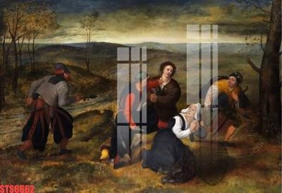 Download file gốc Tranh sơn dầu phương tây tổng hợp STS6662 (in lụa) cao cấp