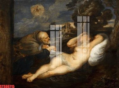 File tranh gốc in trần nhà Tranh sơn dầu phương tây tổng hợp STS66715 3D