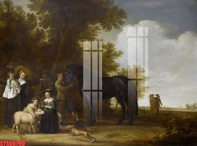 File ảnh Tranh sơn dầu phương tây tổng hợp STS66790 (gốc) in biển hiệu