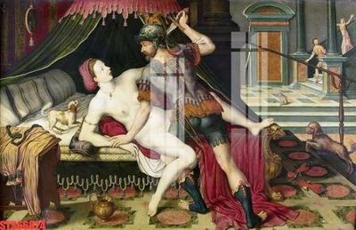 File gốc Tranh sơn dầu phương tây tổng hợp STS66824 (in lụa) trang trí tường