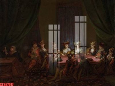 File tranh Tranh sơn dầu phương tây tổng hợp STS67017 (gốc) in film