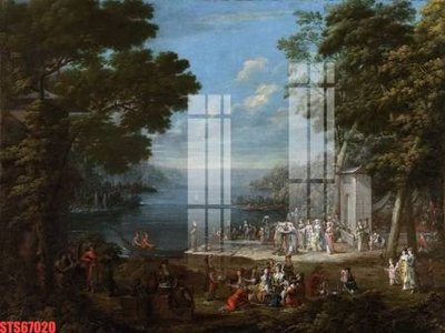 File ảnh Tranh sơn dầu phương tây tổng hợp STS67020 (gốc) in PP, decal