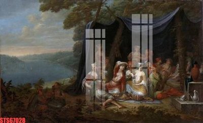 File in mica Tranh sơn dầu phương tây tổng hợp STS67028 (ảnh gốc) đẹp