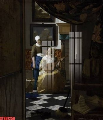 File in trần Tranh sơn dầu phương tây tổng hợp STS67256 (bản gốc 3D) sống động