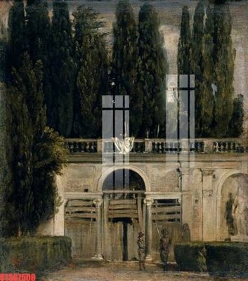 File in trần Tranh sơn dầu phương tây tổng hợp STS67508 (file gốc) hoa văn 3D