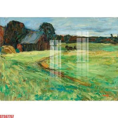 File tranh Tranh sơn dầu phương tây tổng hợp STS67757 (gốc) in trên kính