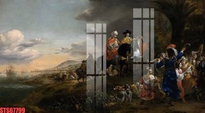 File gốc Tranh sơn dầu phương tây tổng hợp STS67799 (in mica) trang trí