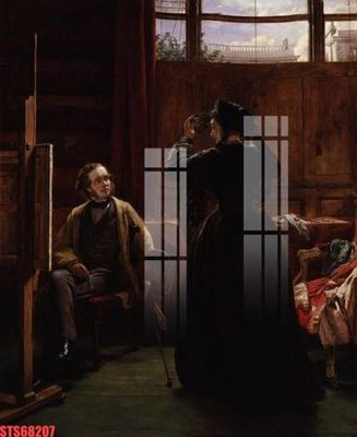 File in lụa Tranh sơn dầu phương tây tổng hợp STS68207 (chất lượng cao) Tranh sơn dầu phương tây tổng hợp STS68207