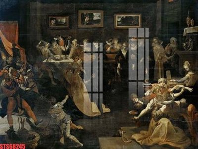 File gốc Tranh sơn dầu phương tây tổng hợp STS68245 (chủ đề hiện đại) trang trí