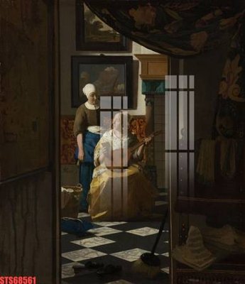 File in trần Tranh sơn dầu phương tây tổng hợp STS68561 (bản gốc) mây trời