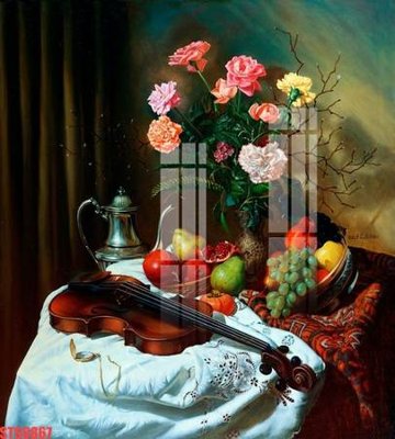 Tải file Tranh sơn dầu phương tây tổng hợp STS6867 (PSD) cho in tranh kính