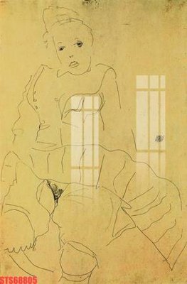 File ảnh Tranh sơn dầu phương tây tổng hợp STS68805 (gốc) trang trí khách sạn