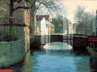 File gốc Tranh sơn dầu phương tây tổng hợp STS69129 (vector) cho in ấn