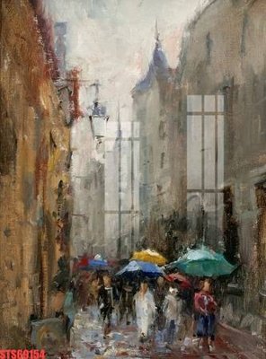 File tranh Tranh sơn dầu phương tây tổng hợp STS69154 (file gốc) chủ đề phong thủy