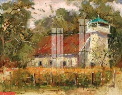 File in trần Tranh sơn dầu phương tây tổng hợp STS69201 (bản gốc) mây trời