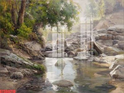 File ảnh Tranh sơn dầu phương tây tổng hợp STS69210 (gốc) in standee