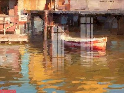 File tranh gốc in trần nhà Tranh sơn dầu phương tây tổng hợp STS69255 3D