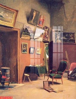 File in mica Tranh sơn dầu phương tây tổng hợp STS69367 (bản gốc) siêu trong