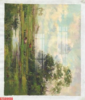 File gốc Tranh sơn dầu phương tây tổng hợp STS69458 (in lụa) tranh mã đáo