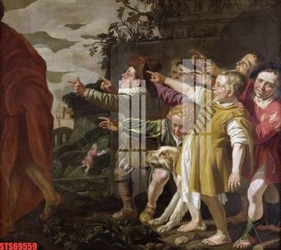 File tranh Tranh sơn dầu phương tây tổng hợp STS69559 (gốc) chủ đề con người