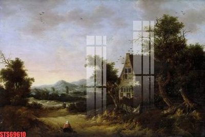 File gốc Tranh sơn dầu phương tây tổng hợp STS69610 (in lụa) cao cấp