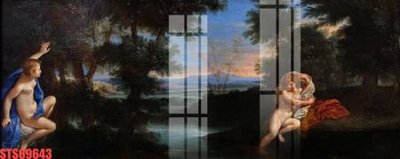 Tải file Tranh sơn dầu phương tây tổng hợp STS69643 (gốc) làm file in ấn