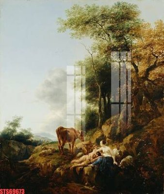 File in trần Tranh sơn dầu phương tây tổng hợp STS69673 (bản gốc) hoa văn