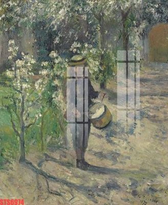 File in trần Tranh sơn dầu phương tây tổng hợp STS6974 (bản gốc 3D) sống động