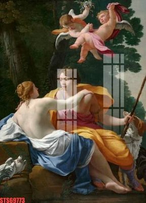 File tranh PSD Tranh sơn dầu phương tây tổng hợp STS69773 chất lượng cao