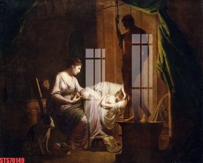 File in mica Tranh sơn dầu phương tây tổng hợp STS70149 (bản gốc) làm vách ngăn