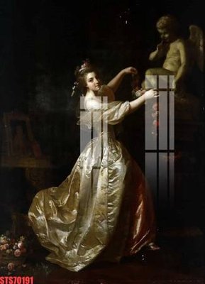 Tải file gốc in lụa Tranh sơn dầu phương tây tổng hợp STS70191 siêu nét